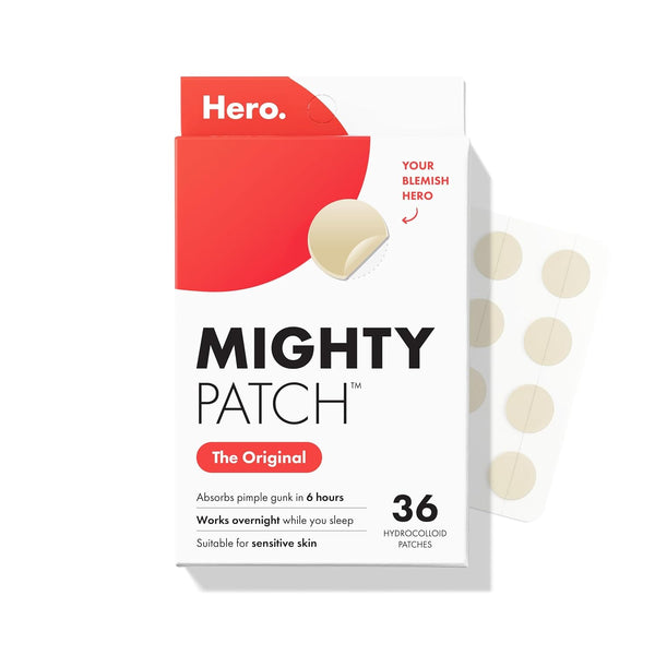 Hero Cosmetics Mighty Patch Original hydrocolloid pimple patches, 36 count