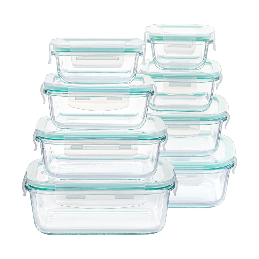 Vtopmart 8-Piece Glass Food Storage Set