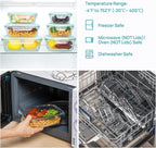 Vtopmart glass containers safe for microwave, oven, freezer and dishwasher