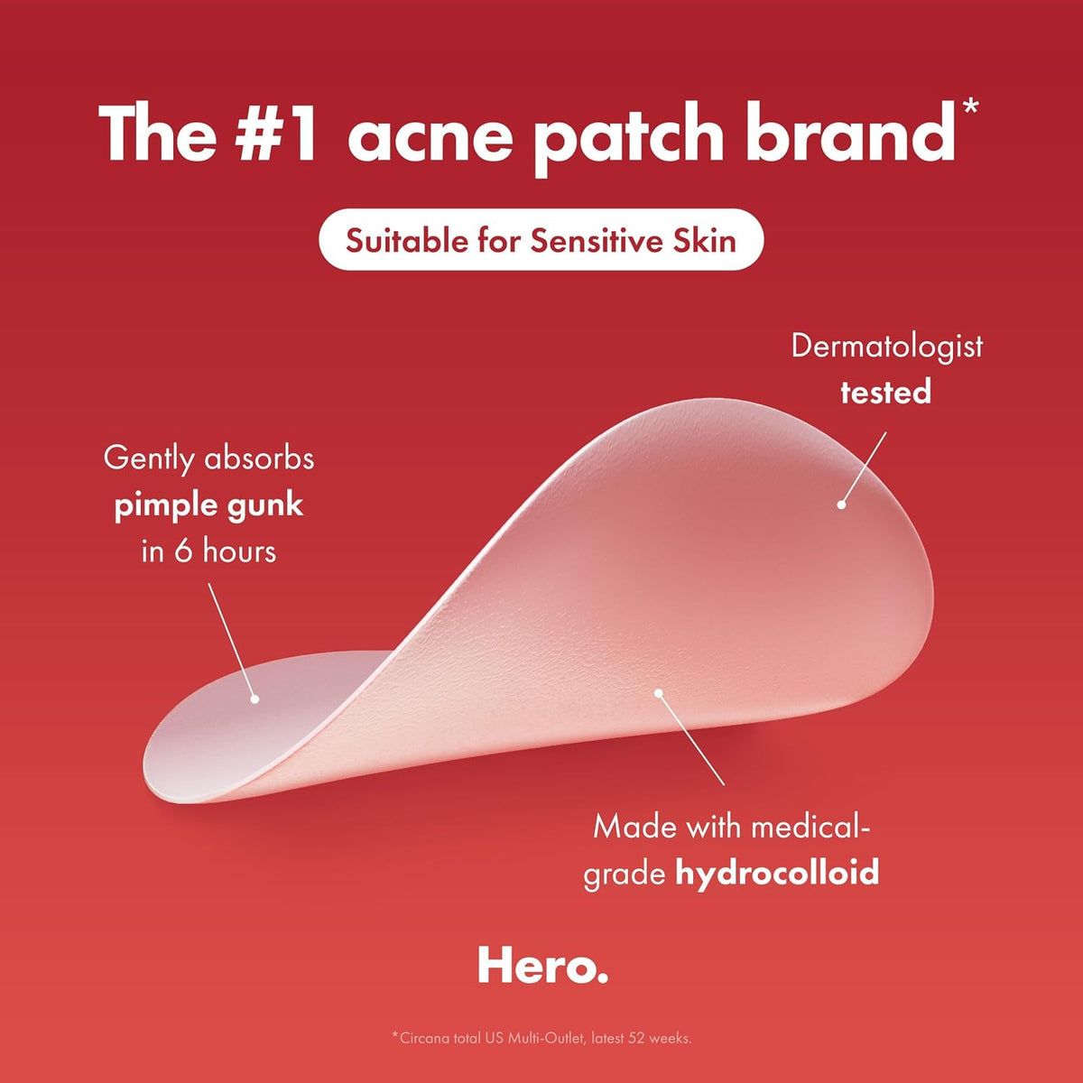 Mighty Patch Original hydrocolloid patch close-up