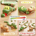 Game modes: sequential race, race to a number, color sort and obstacles
