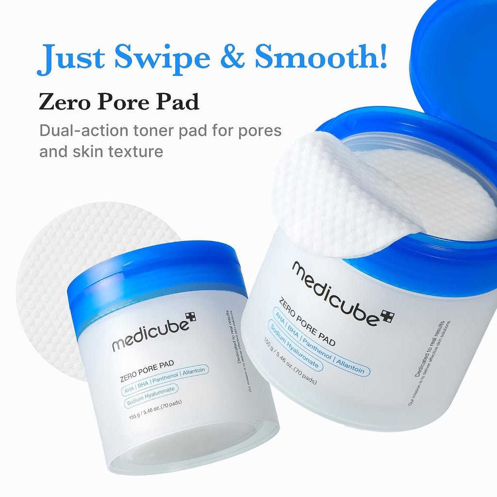 medicube Zero Pore Pad dual-texture swipe pad