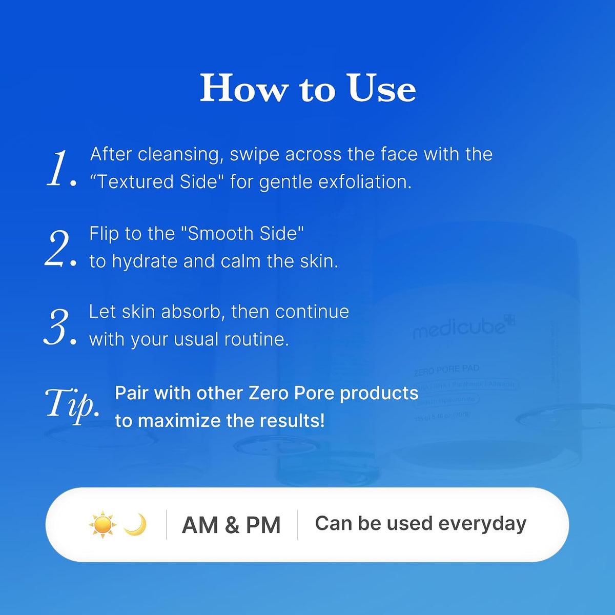 How to use medicube Zero Pore Pads