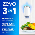 Zevo 3-in-1 insect trap lures, traps and kills flying bugs